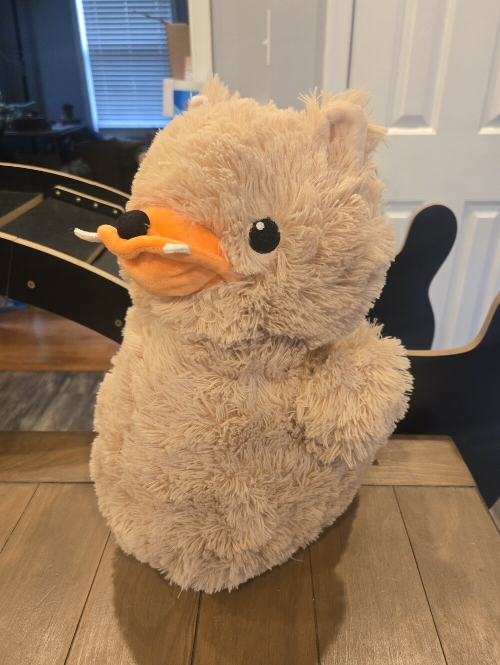 Large Plush Fuzzy Brown Werewolf Duck